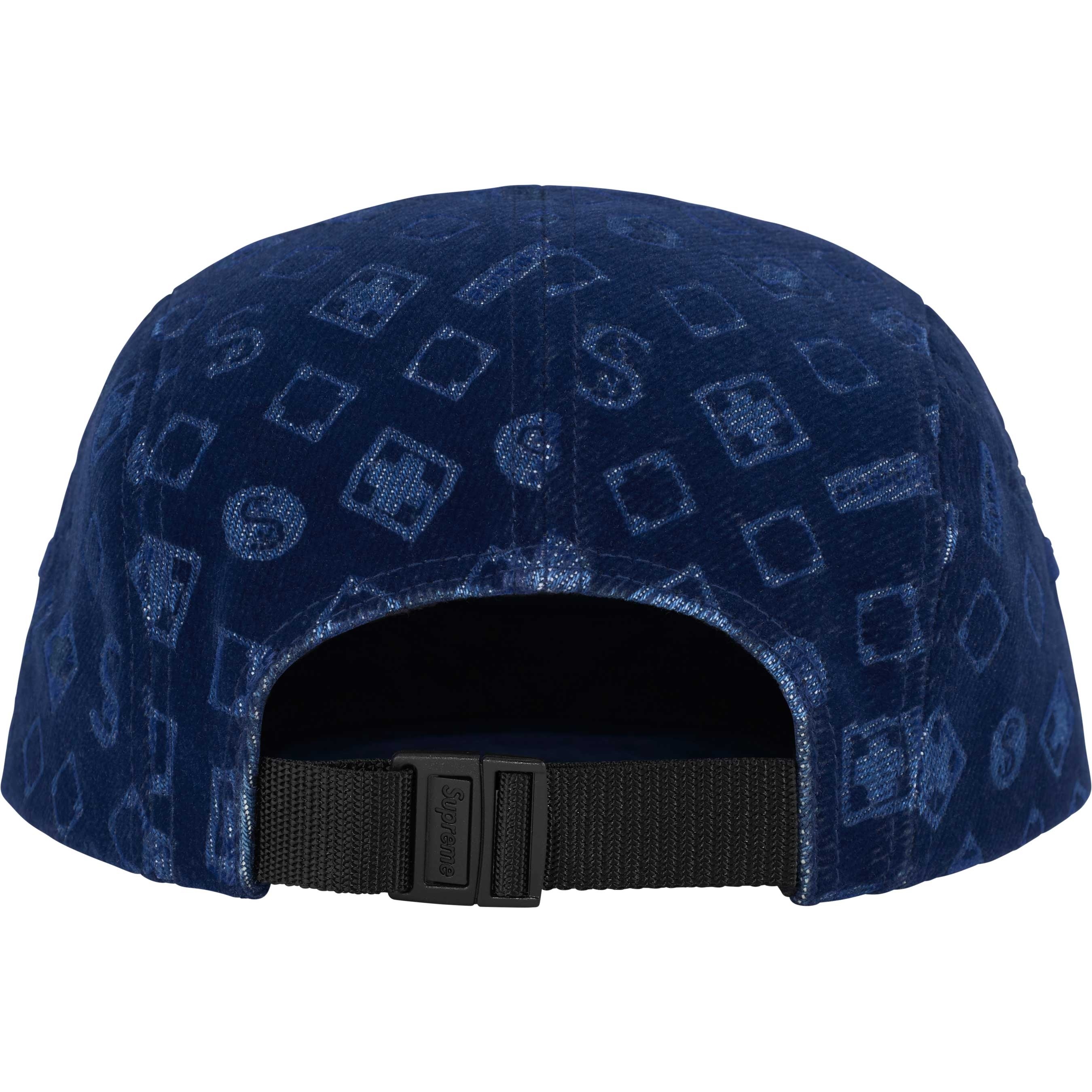 Flocked Denim Camp Cap view 3